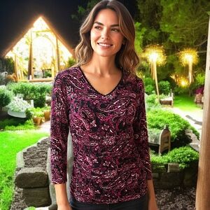 Y2K Style & Co Ruched Front Corset Top Sz M Coquette Whimsigoth Romantic Witchy